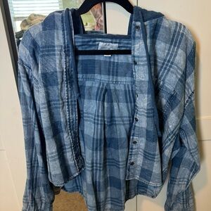 Cropped American Eagle Flannel